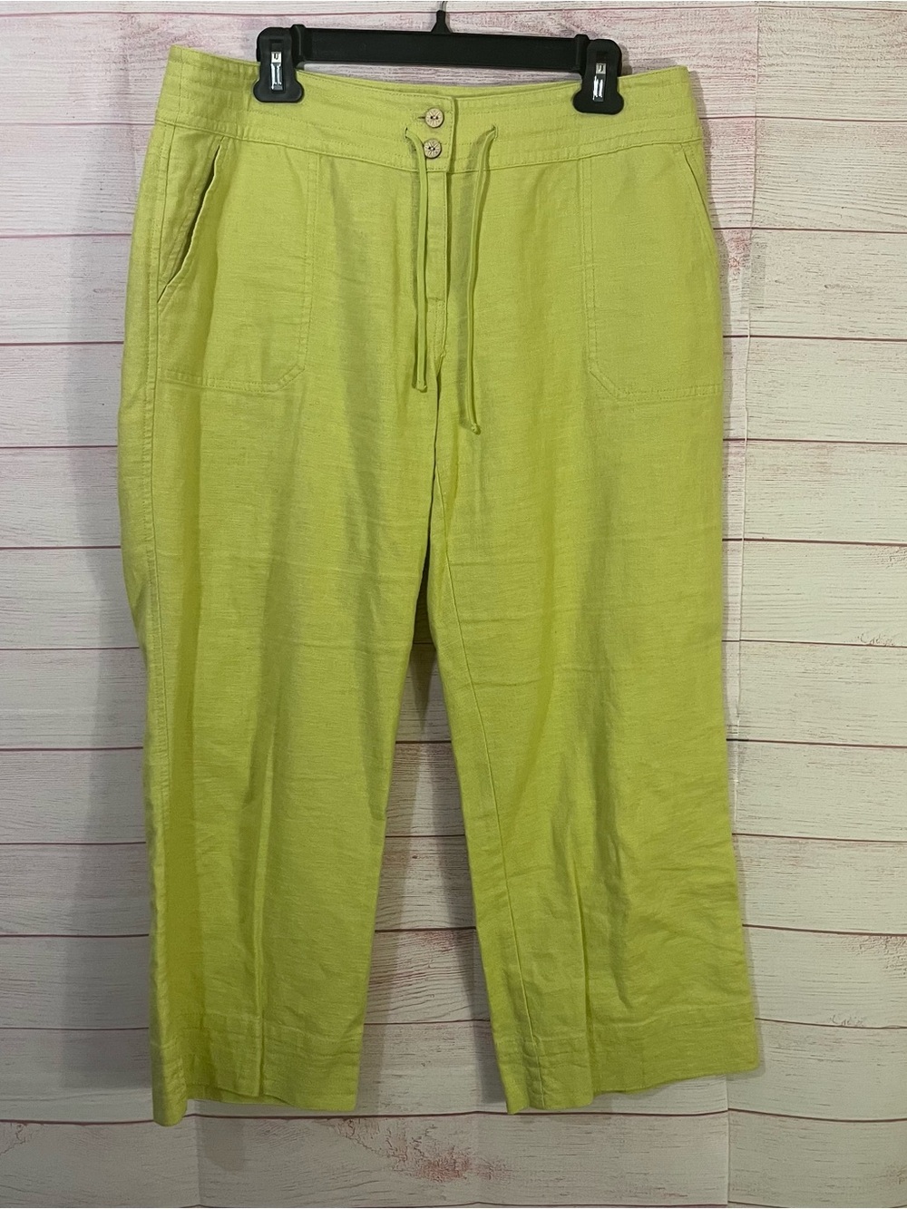 Sigrid Olsen 2 Piece Linen Cotton Blend Cropped Pant Set Size 10 - Picture 8 of 16
